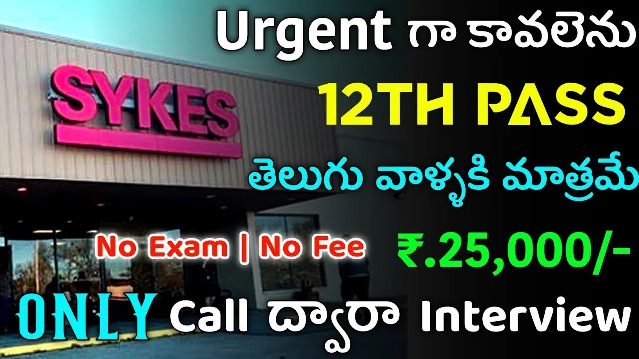 Sykes Latest Recruitment 2023 Apply online Free Jobs Information