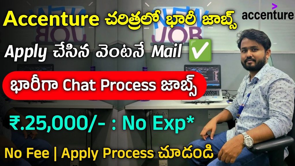 Accenture Latest Direct Recruitment 2024 for Chat Process Jobs Apply